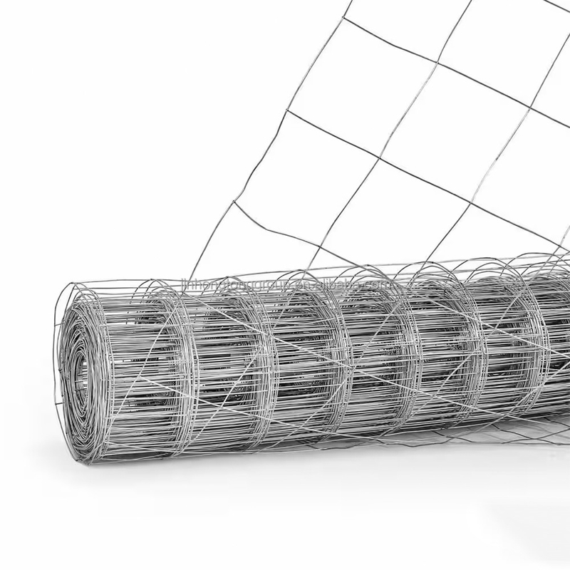 Tensile 12,5 Gauge Vaste knoop Staal Farm Fencing Elektro gegalvaniseerd zink 8-15g/m2 16 Gauge BWG21 Gesloten maas voor de landbouw