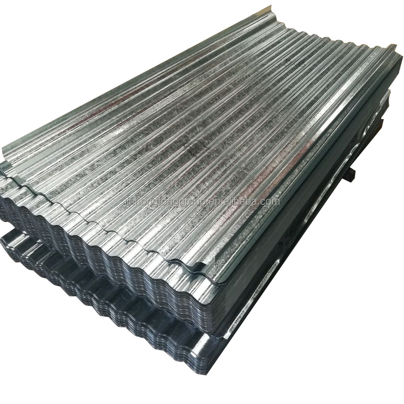 1800-2000 mm Lengte gebogen metalen dakpanelen Zink-gegalvaniseerd gegolfd staal voorgebruikte gegalvaniseerde dakplaten voor plafonds