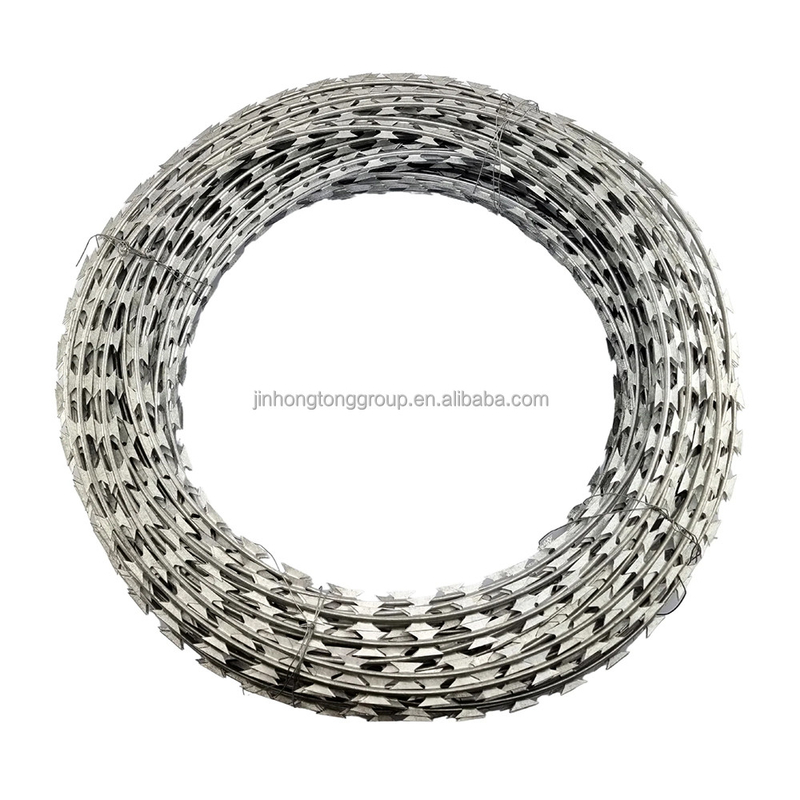 360-1000mm Spiraaldiameter snelheid Dubbel Twisted Razor prikkeldraad De ultieme oplossing voor grasland bescherming