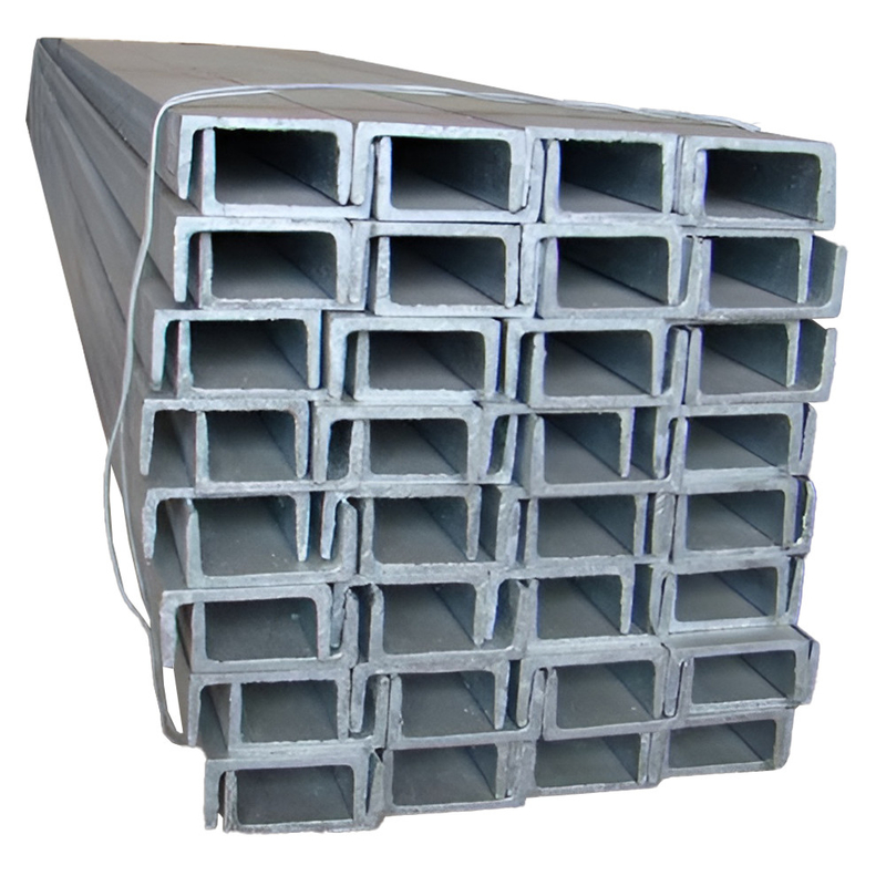Niet-gelegeerd U-vormig staal voor bouw en mechanische koolstofstructuren zonder perforatie JIS G3101 SS400 SS540