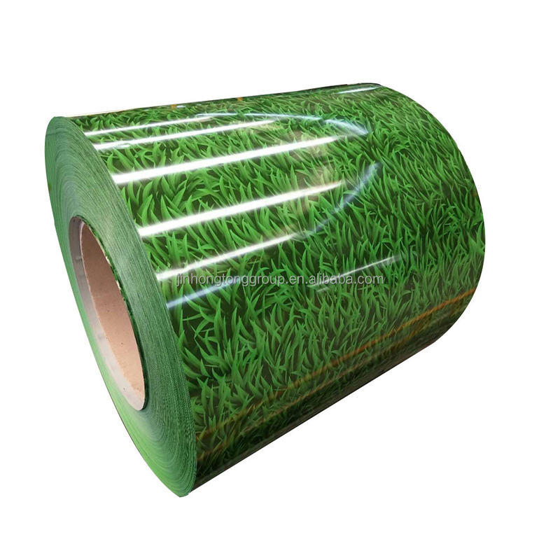 SGCC DX51D Q195 JIS G3312 PPGI Zinkgecoate staal spoel met bloempatroon kleur Gecoate PPGI spoelen met 0,1-1 mm dikte